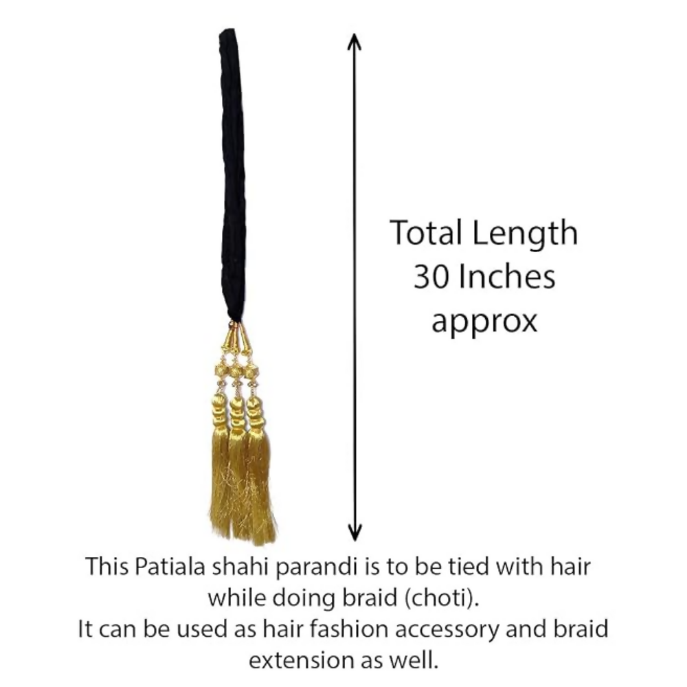 VTN Women's Patiala Shahi Paranda/Parandi Traditional Hair Accessory Braid Tassles | Grocsy