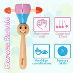 Matoyi Trapezium Rattle & Cat Stacker & Maraca Rattle For Kids | Grocsy