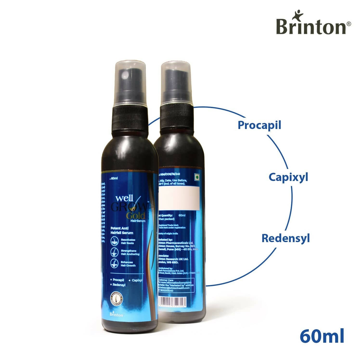 Brinton WellGrow Gold Hair Serum | Grocsy