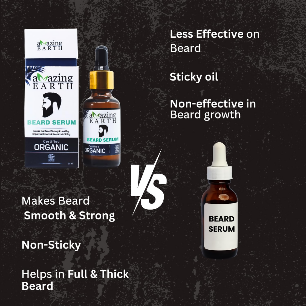 Amazing Earth Certified Organic Beard Serum | Grocsy