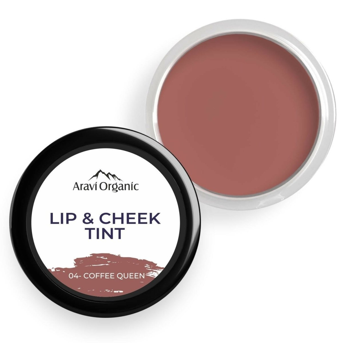 Aravi Organic Everyday Vegan Lip And Cheek Tint - Coffee Queen | Grocsy