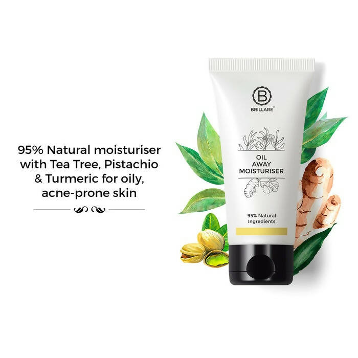 Brillare Oil Away Moisturiser For Oily, Acne Prone Skin | Grocsy