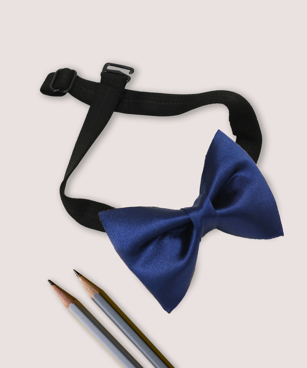 Manet Boys Solid Single Layer Bow - Blue | Grocsy