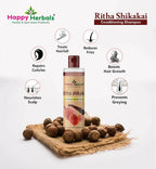 Happy Herbals Ritha Shikakai Conditioning Shampoo | Grocsy