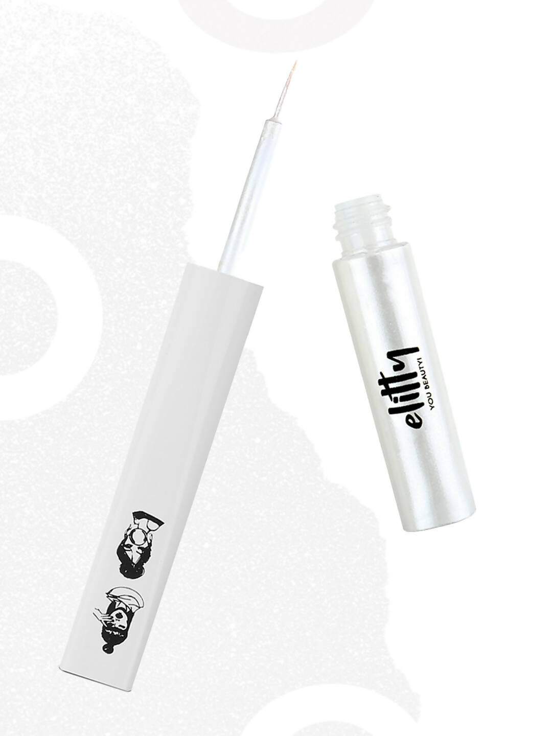 Elitty White Pop Color Metallic Finish Liquid Eyeliner - Cloud Nine (White) | Grocsy