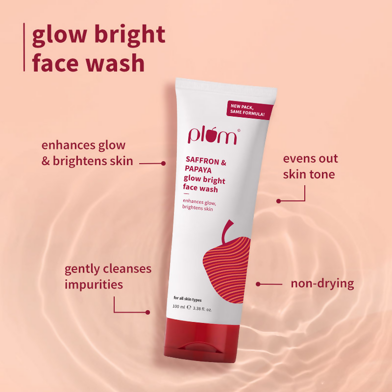 Plum CSMS Combo - Saffron Face Wash & Moisturizer & Niacinamide Face Serum & SPF Sunscreen | Grocsy
