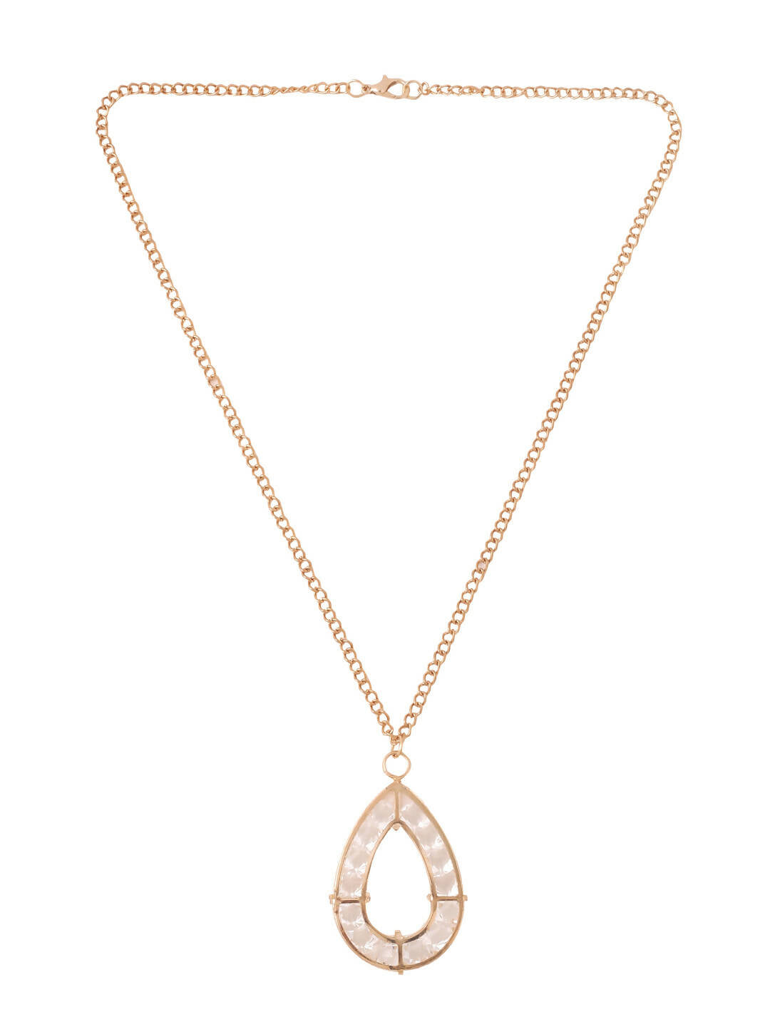 NVR Women Gold-Polished Oxidised Bohemian Necklace | Grocsy