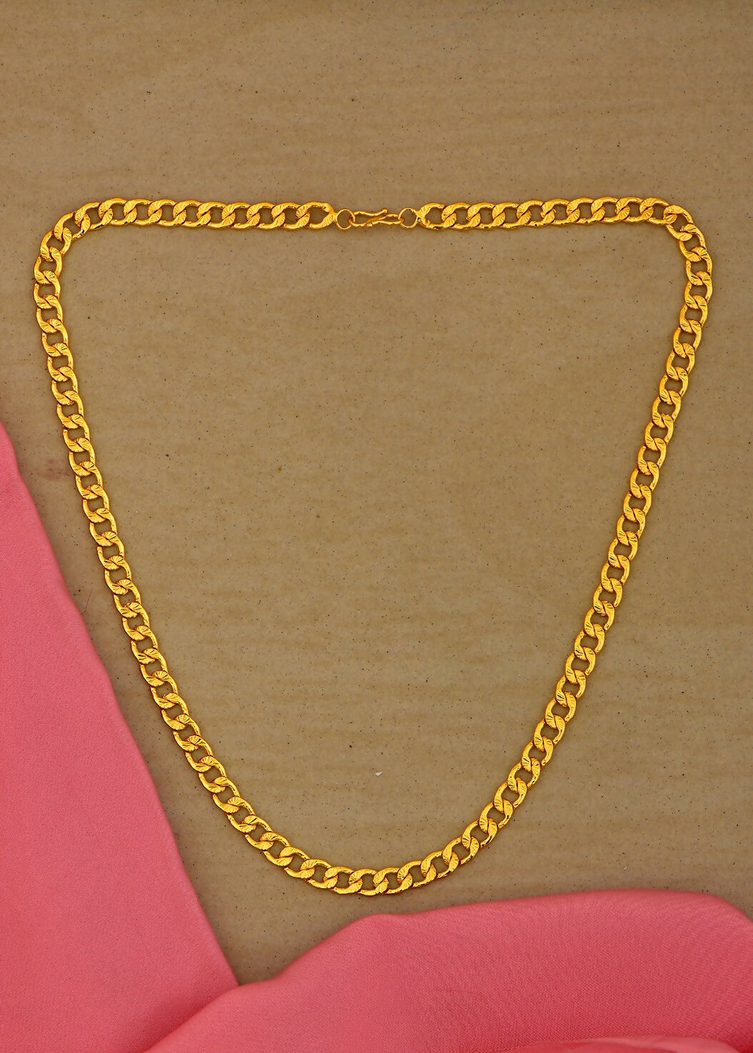 Joban Fashion Women Brass Golden Neck-Chain | Grocsy
