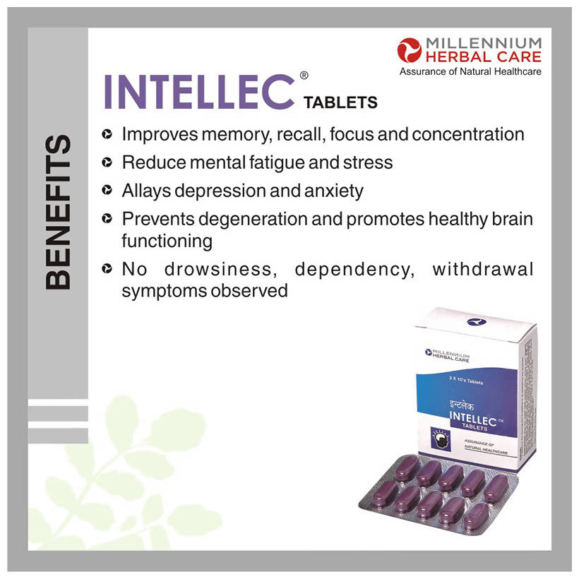 Millennium Herbal Intellec Tablets | Grocsy