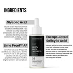 Dermatouch AHA 10%, BHA 2%, Lime Pearl 2% Exfoliating Face Serum | Grocsy