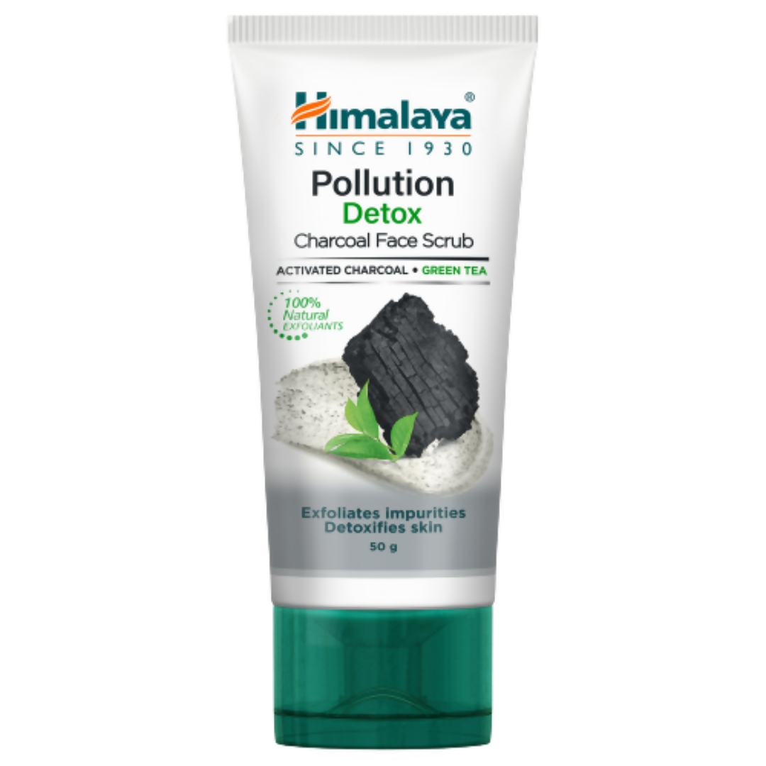 Himalaya Herbals Pollution Detox Charcoal Face Scrub | Grocsy