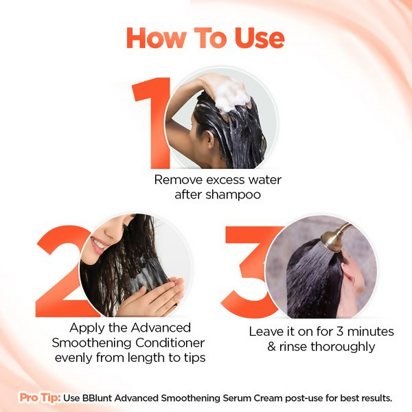 BBlunt Advanced Smoothening Conditioner with Keratin & Hyaluronic Acid | Grocsy