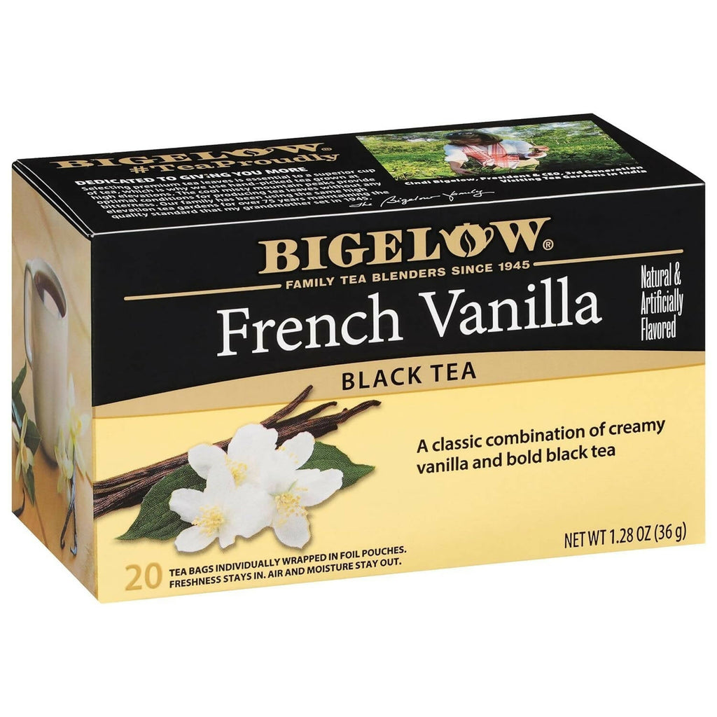 Bigelow Tea French Vanilla Black Tea Caffeinated Freshness & Aroma Caffeinated | Grocsy