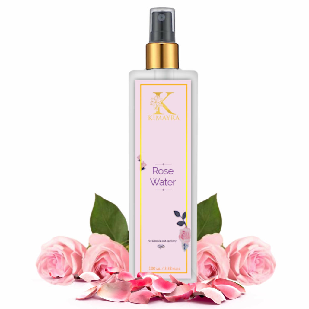 Kimayra Premium Rose Water Spray For Face - Skin Toner/Makeup Remover | Grocsy