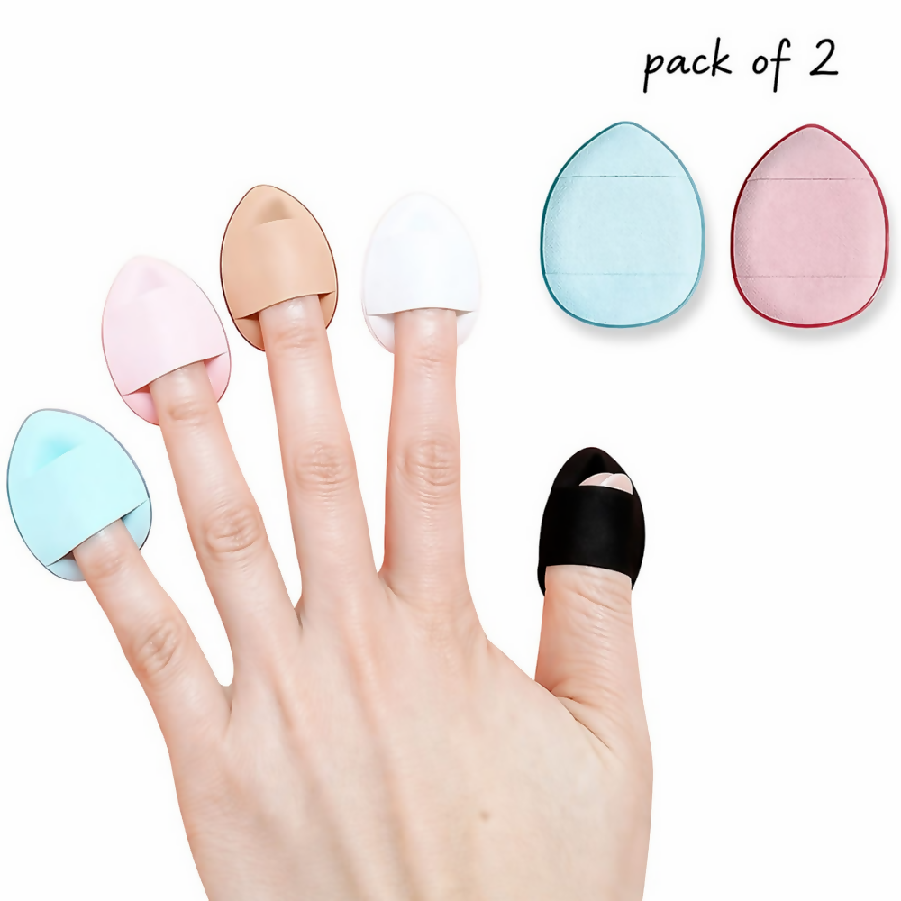 Bronson Professional Finger Puff Sponges with Soft Cushion Mini Makeup Blender | Grocsy