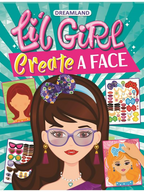 Dreamland Publications Lil Girl Create A Face-Activity Book For Kids | Grocsy