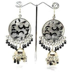 MS Fashion India Muskan Fancy Handmade Chandbali Style Jhumka with Beaded Earrings | Grocsy