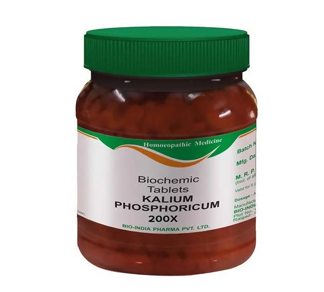 Bio India Homeopathy Kalium Phosphoricum Biochemic Tablets | Grocsy