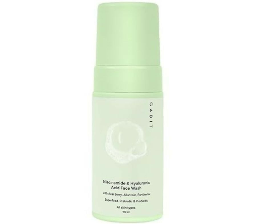 Gabit Niacinamide & Hyaluronic Acid Foaming Face Wash | Grocsy