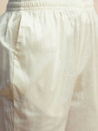 White And Blue Pure Cotton Floral Printed Anarkali Kurta And Bottom With Dupatta - Akashara | Grocsy