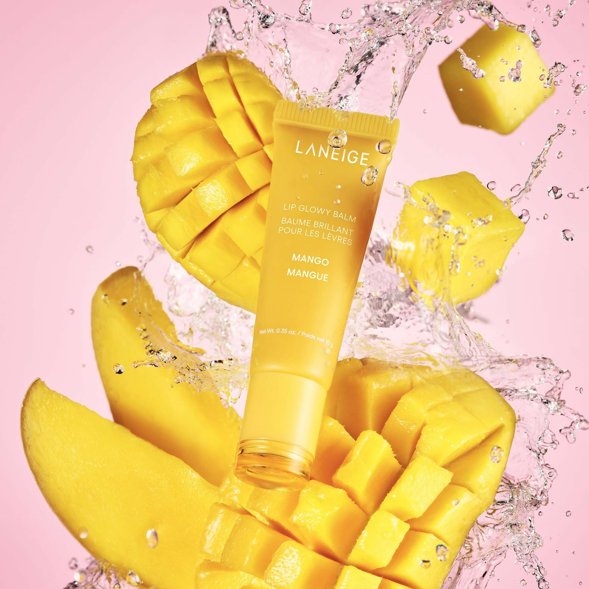 Laneige Lip Glowy Balm - Mango - Korean Lip Balm | Grocsy