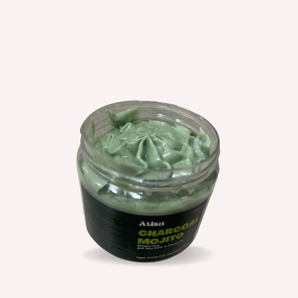 Atisa Charcoal Mojito Whipped Soap | Grocsy