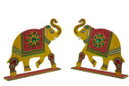 Kundan HandiKrafts Mdf Elephant Back Drop Pair | Grocsy