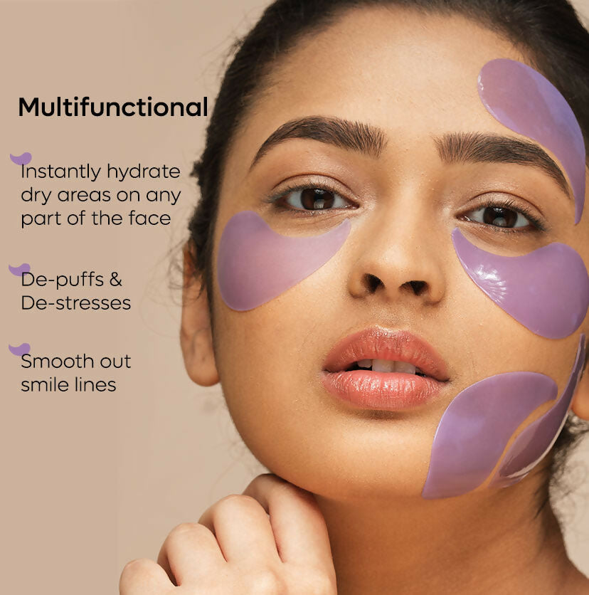 mCaffeine Black Tea Hydrogel Under Eye Patches with Vegan Collagen Peptide - Anti-Ageing | Grocsy