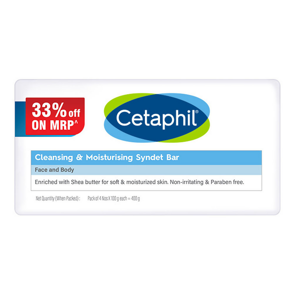 Cetaphil Cleansing & Moisturizing Syndet Bar | Grocsy
