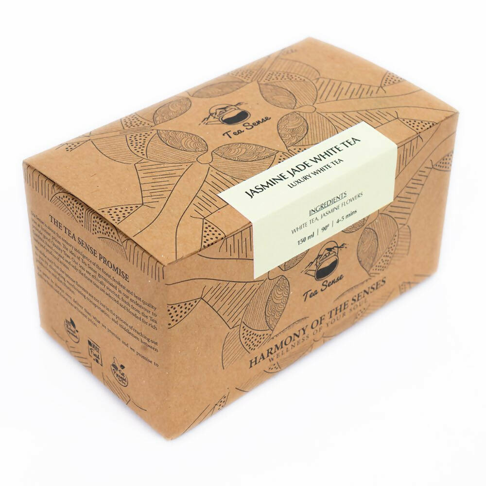 Tea Sense Jasmine White Tea Bags Box | Grocsy
