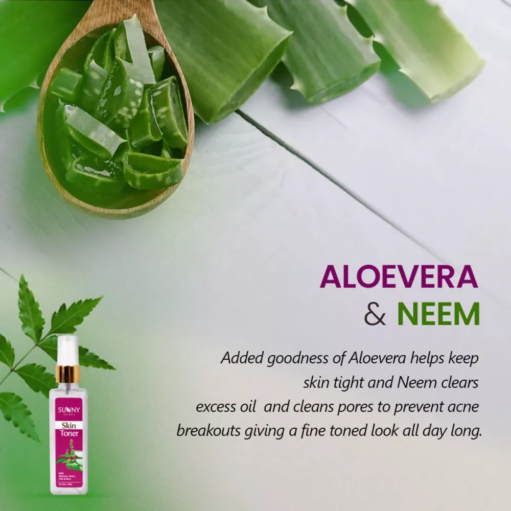 Sunny Skin Toner With Aloevera, Neem & Tulsi | Grocsy