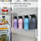 Borosil Hydra Grip Go Stainless Steel Water Bottle - Blue | Grocsy