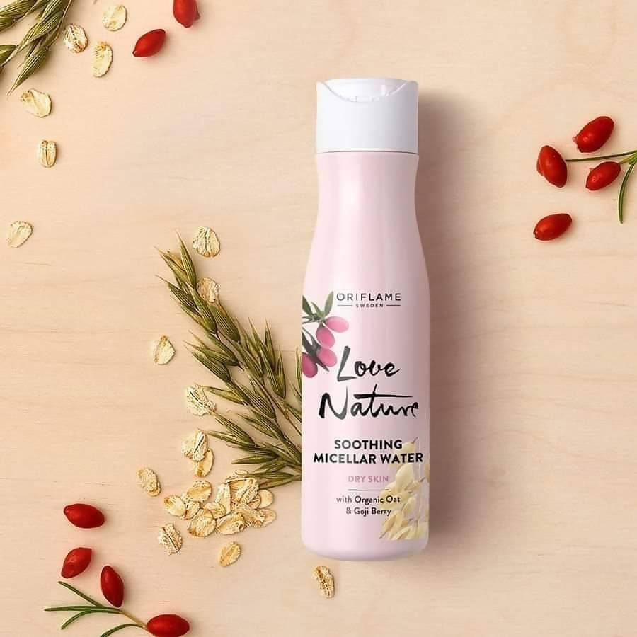Oriflame Love Nature Soothing Micellar Water with Organic Oat & Goji Berry | Grocsy