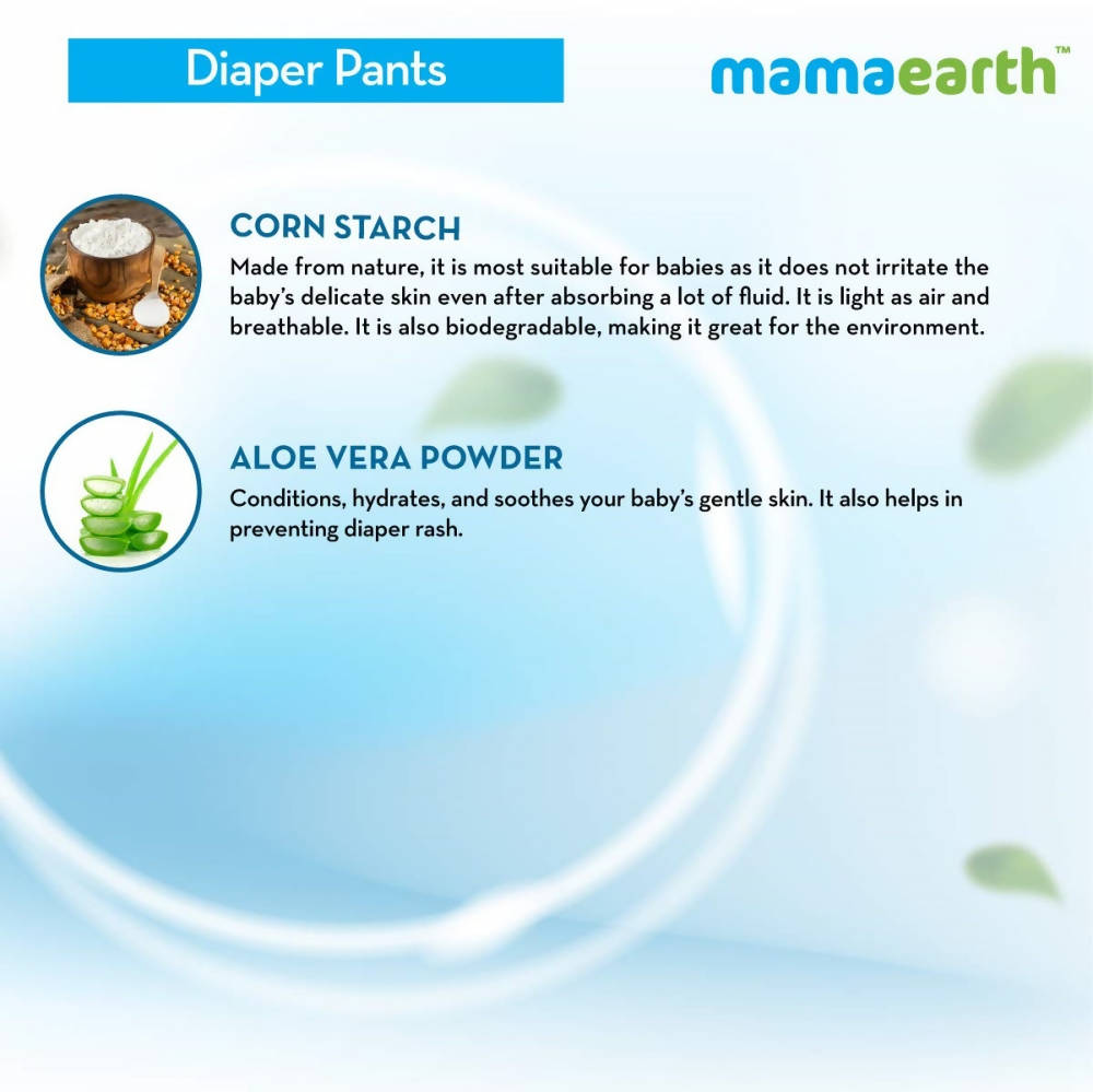 Mamaearth Plant-Based Diaper Pants for Babies 30 Diapers | Grocsy
