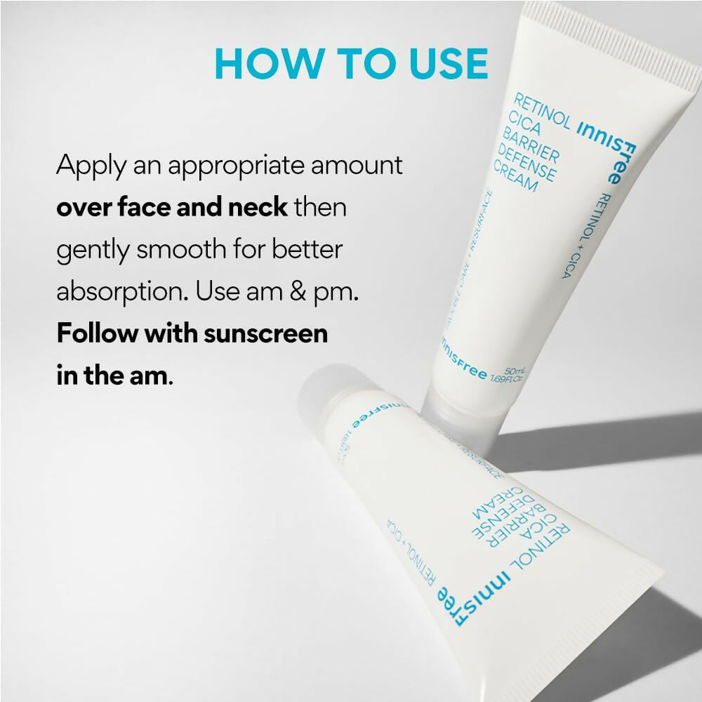 Innisfree Retinol Cica Barrier Defense Cream | Grocsy