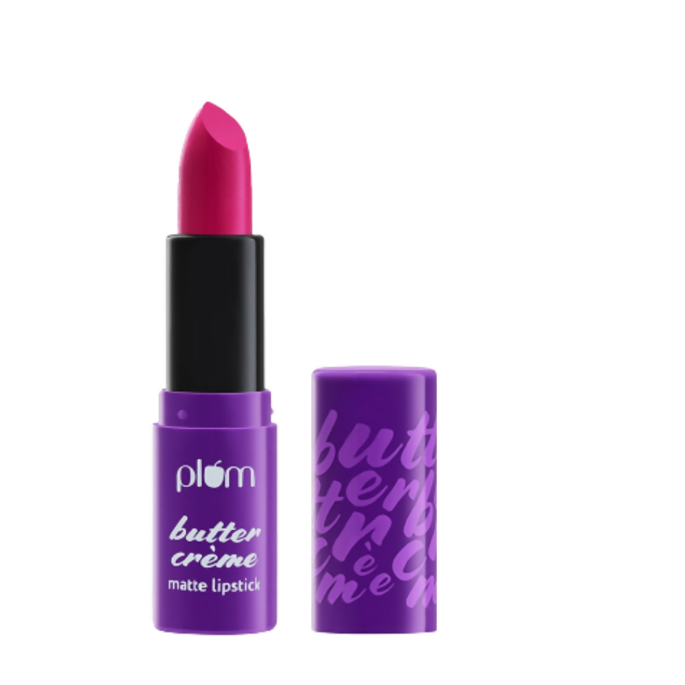 Plum Butter Crème Matte Lipstick Fuchsia Frenzy - 131 (Fuchsia Hot Pink) | Grocsy