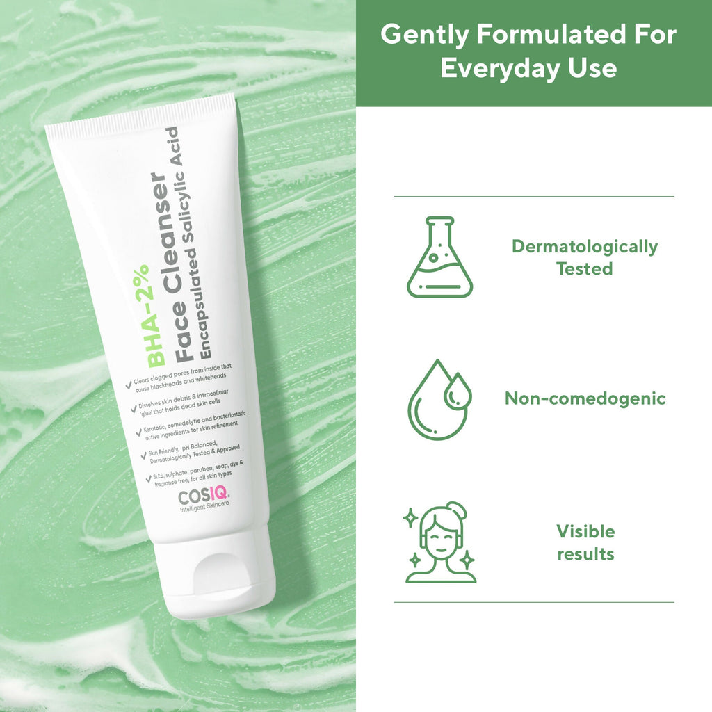 Cos-IQ BHA-2% Salicylic Acid Face Cleanser | Grocsy