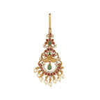 Nuyug 18K Gold Plated Ethereal Dual Color Maang Tikka | Grocsy