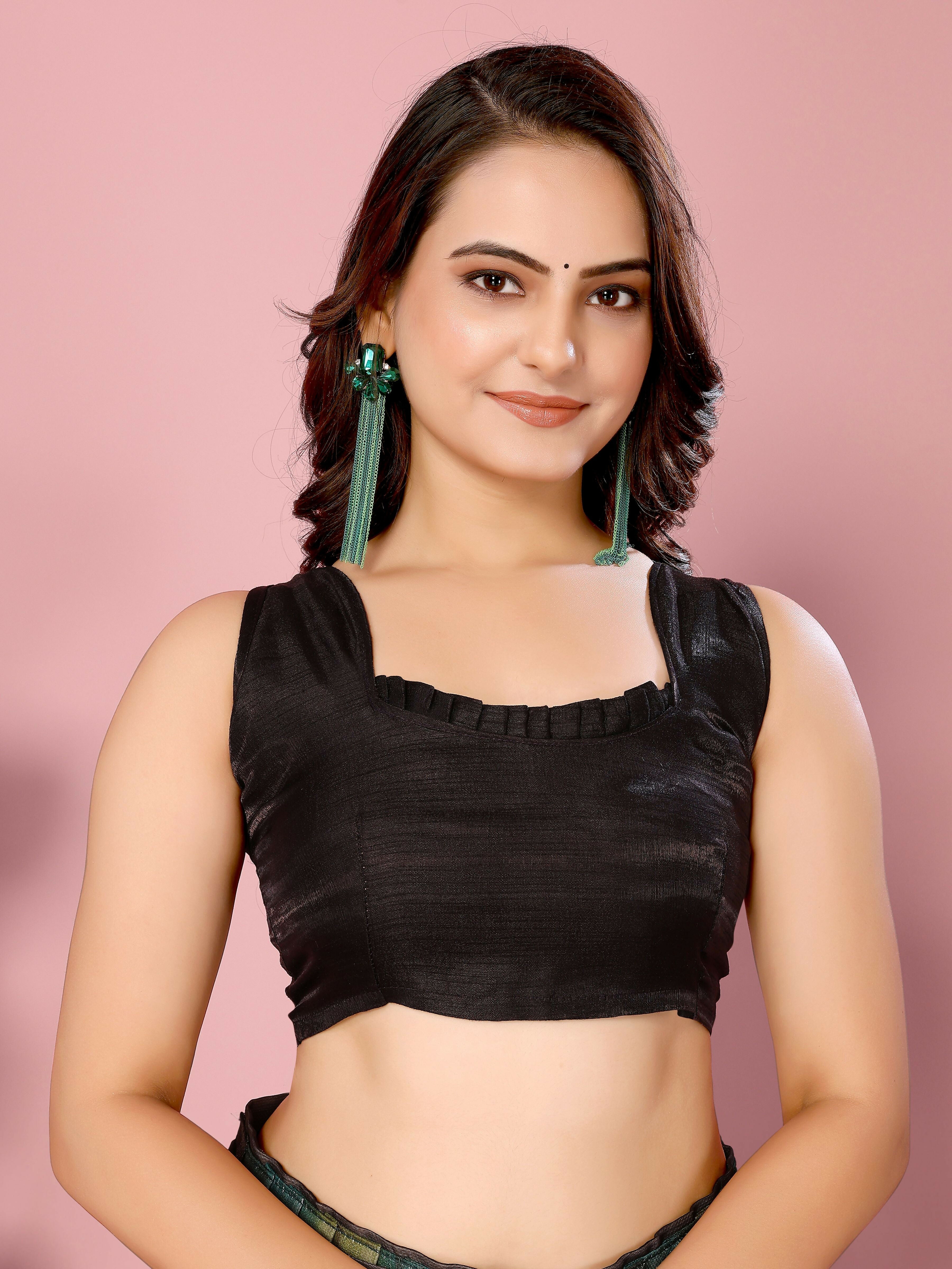 Attractive These Party Wear Ready To Wear Saree - Green | Grocsy