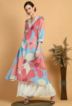 Joban Fashion Print Maslin Kurta Set | Grocsy