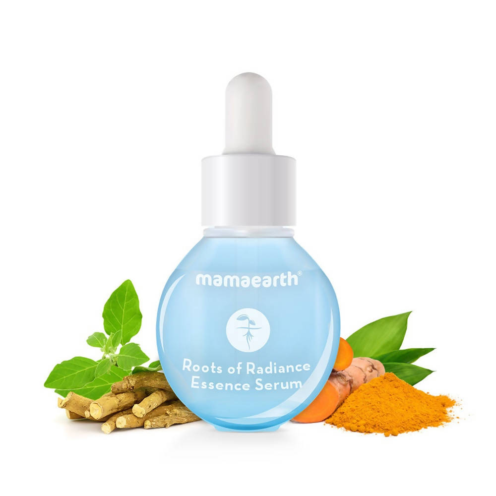 Mamaearth Roots of Radiance Essence Serum For Radiant Skin | Grocsy