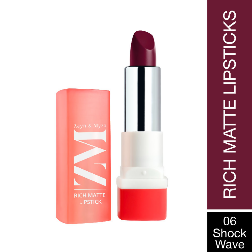 Zayn & Myza Rich Matte Lipstick - Shock Wave | Grocsy