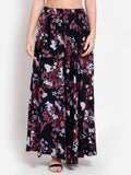 Myshka Women's Multi Printed Crepe Na Na Casual Skirt | Grocsy