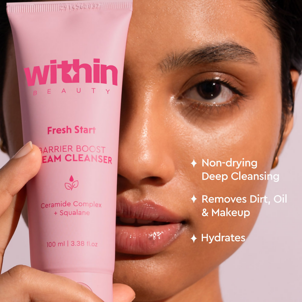 Within Beauty Fresh Start Barrier Boost Cream Face Cleanser | Grocsy