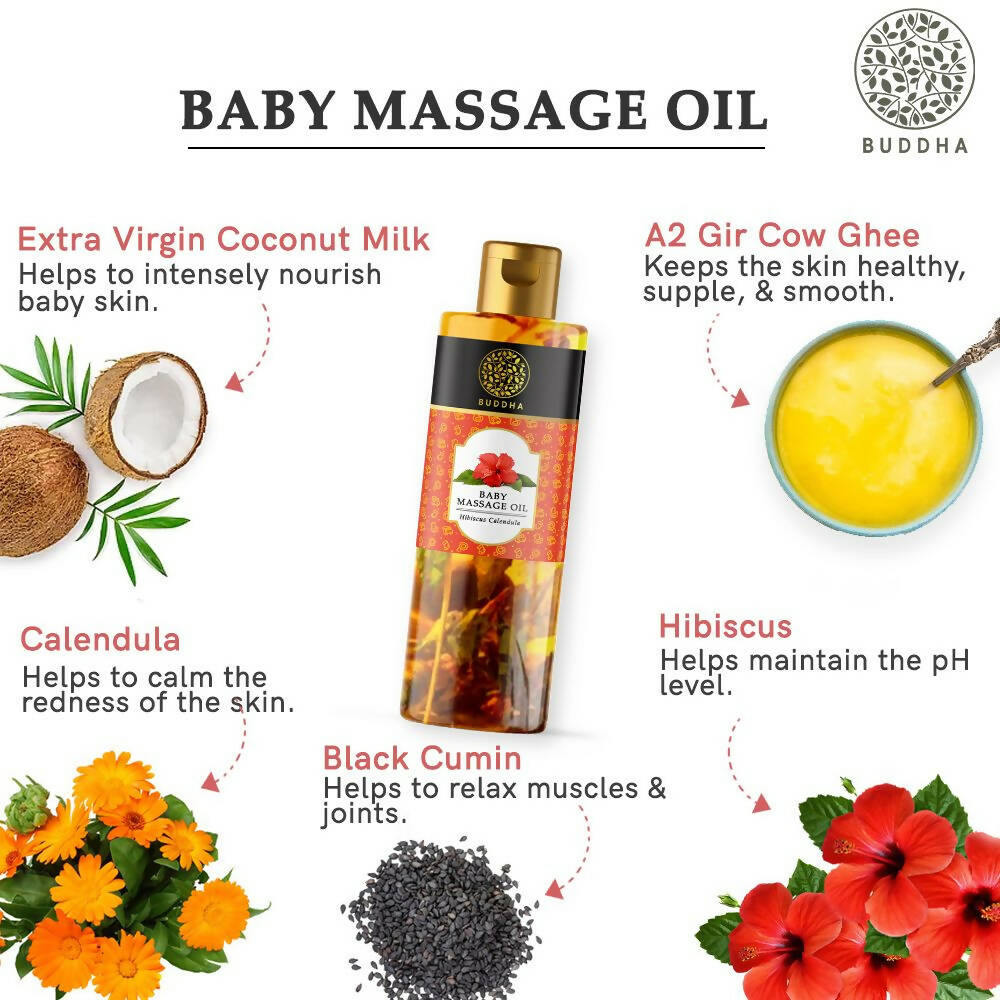 Buddha Natural Baby Massage Oil | Grocsy