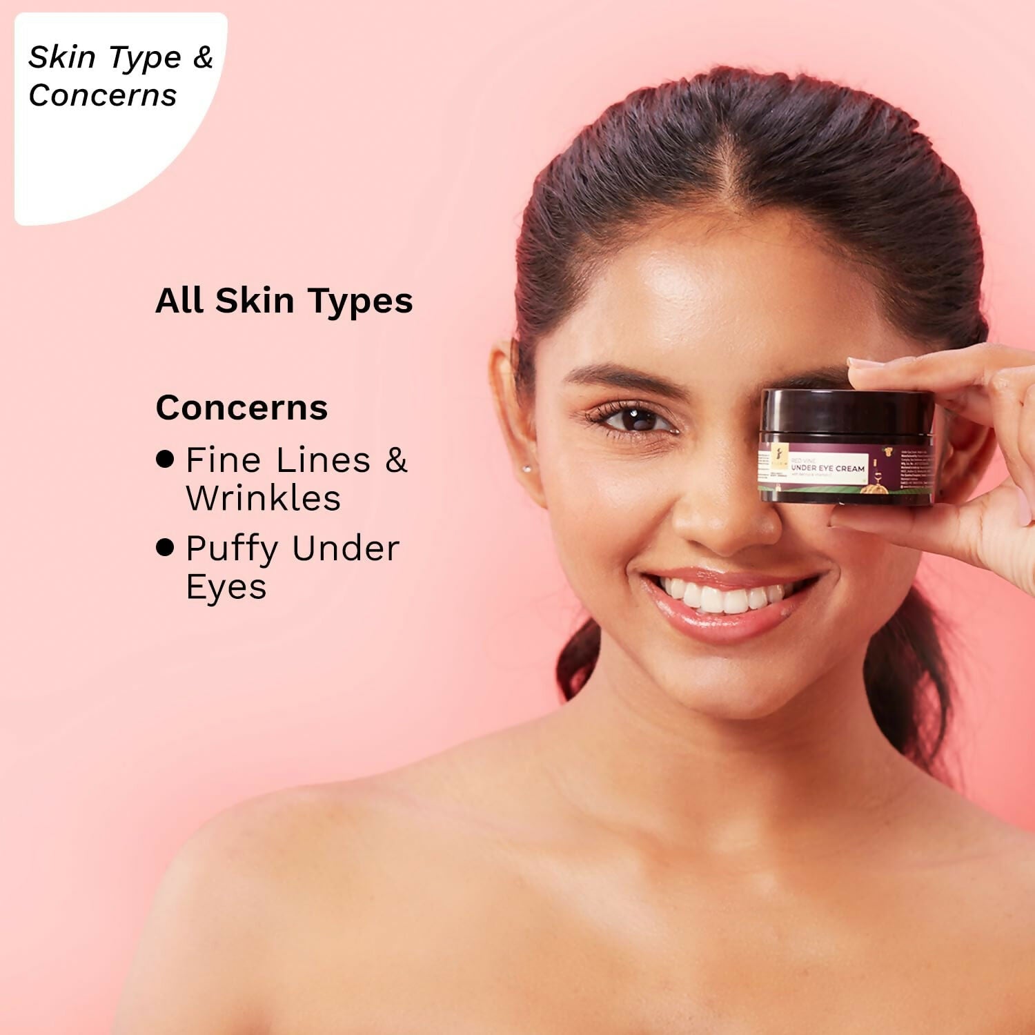 Pilgrim Red Vine Under Eye Cream with Retinol & Vitamin C For Dark Circles, Wrinkles, & Puffy Eyes | Grocsy