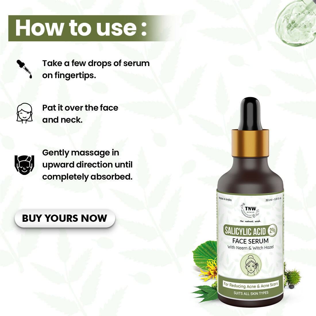 The Natural Wash Salicylic Acid Face Serum | Grocsy