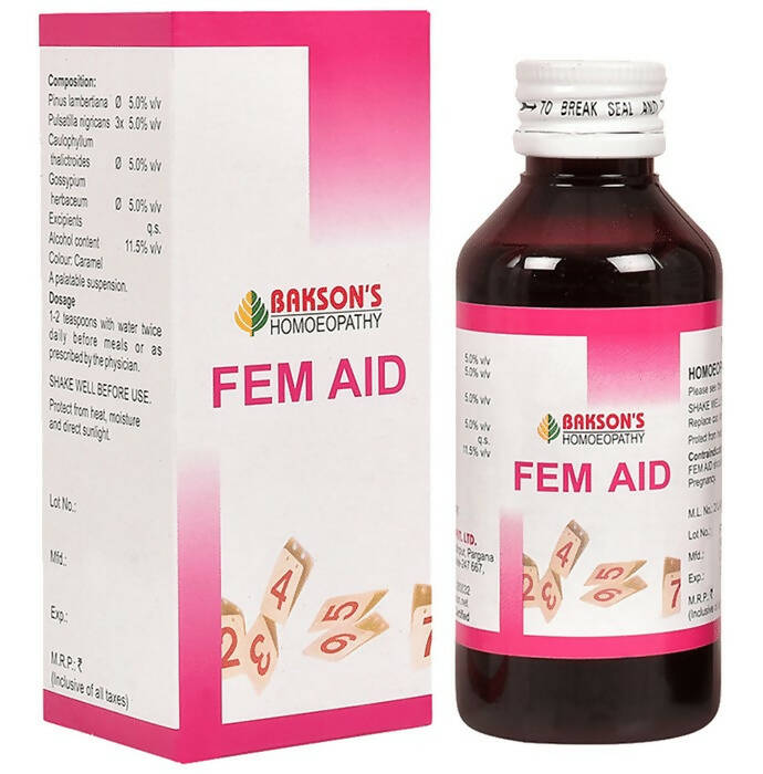 Bakson's Homeopathy Fem Aid Syrup | Grocsy