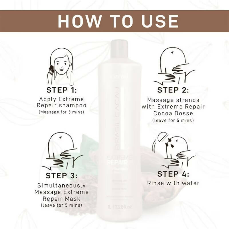 Cadiveu Brasil Cacau Extreme Repair Shampoo | Grocsy