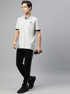 Alcis Men Brand Logo Embroidered Polo Collar Sports T-shirt | Grocsy